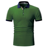 Dropshipping verano moda casual para hombre Polo ajustado de los sólidos hombres camisa de manga corta del polo