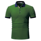 Dropshipping verano moda casual para hombre Polo ajustado de los sólidos hombres camisa de manga corta del polo
