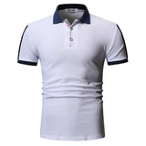 Dropshipping verano moda casual para hombre Polo ajustado de los sólidos hombres camisa de manga corta del polo