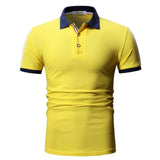 Dropshipping verano moda casual para hombre Polo ajustado de los sólidos hombres camisa de manga corta del polo