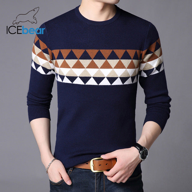 ICEbear 2019 Otoño Nuevo suéter masculino Casual Jersey de hombre Marca Ropa de hombre 1721