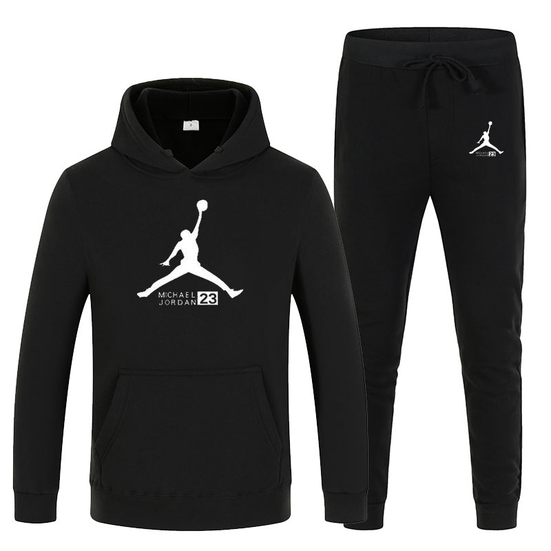 23 JORDAN Otoño invierno Venta caliente Conjuntos para hombres Sudadera con capucha + pantalones Conjuntos de 2 piezas Chándal casual Ropa deportiva masculina Gimnasios Fitness Pantalones deportivos