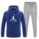 23 JORDAN Otoño invierno Venta caliente Conjuntos para hombres Sudadera con capucha + pantalones Conjuntos de 2 piezas Chándal casual Ropa deportiva masculina Gimnasios Fitness Pantalones deportivos