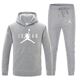 23 JORDAN Otoño invierno Venta caliente Conjuntos para hombres Sudadera con capucha + pantalones Conjuntos de 2 piezas Chándal casual Ropa deportiva masculina Gimnasios Fitness Pantalones deportivos
