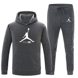 23 JORDAN Otoño invierno Venta caliente Conjuntos para hombres Sudadera con capucha + pantalones Conjuntos de 2 piezas Chándal casual Ropa deportiva masculina Gimnasios Fitness Pantalones deportivos
