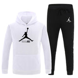 23 JORDAN Otoño invierno Venta caliente Conjuntos para hombres Sudadera con capucha + pantalones Conjuntos de 2 piezas Chándal casual Ropa deportiva masculina Gimnasios Fitness Pantalones deportivos