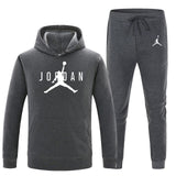 23 JORDAN Otoño invierno Venta caliente Conjuntos para hombres Sudadera con capucha + pantalones Conjuntos de 2 piezas Chándal casual Ropa deportiva masculina Gimnasios Fitness Pantalones deportivos
