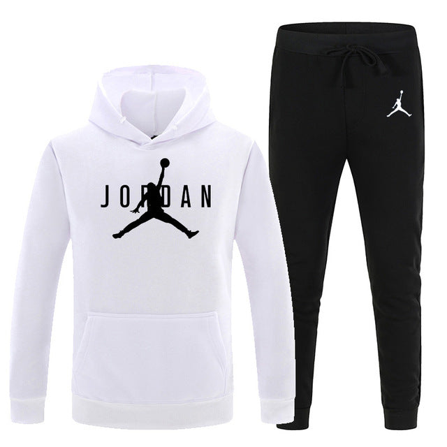 23 JORDAN Otoño invierno Venta caliente Conjuntos para hombres Sudadera con capucha + pantalones Conjuntos de 2 piezas Chándal casual Ropa deportiva masculina Gimnasios Fitness Pantalones deportivos