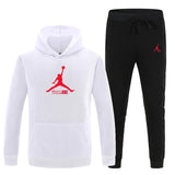 23 JORDAN Otoño invierno Venta caliente Conjuntos para hombres Sudadera con capucha + pantalones Conjuntos de 2 piezas Chándal casual Ropa deportiva masculina Gimnasios Fitness Pantalones deportivos
