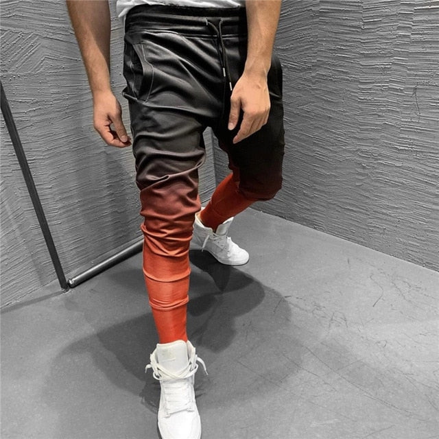 Nuevo Gradient Autumn Gyms Hombres Joggers Pantalones de chándal Joggers para hombres Pantalones Ropa deportiva Pantalones de culturismo de alta calidad