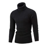 Invierno hombre delgado de calentamiento de punto de cuello alto suéter del suéter del puente tortuga superior más el tamaño M-5XL tirón homme sueter hombre sweter 2019